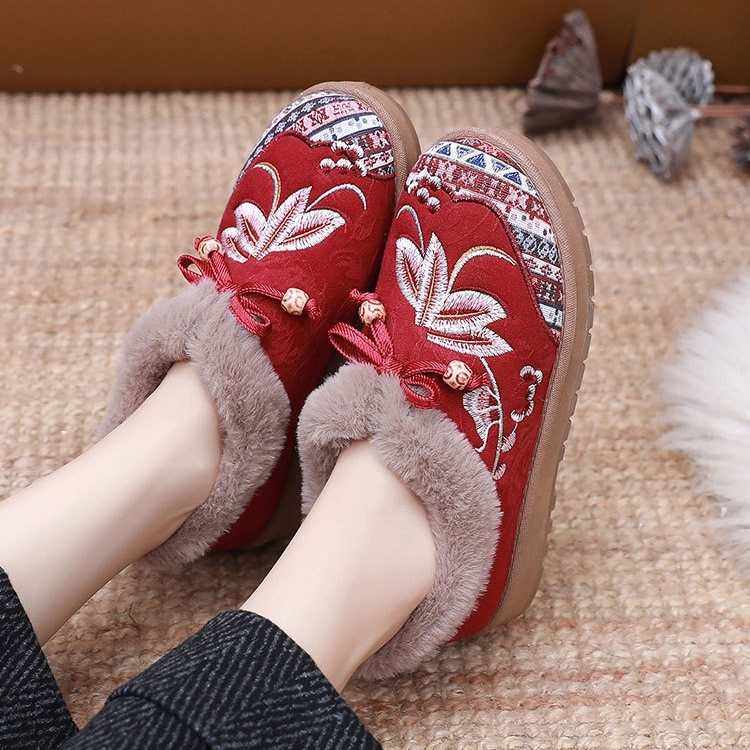 Women's warm and comfortable non-slip cotton shoes