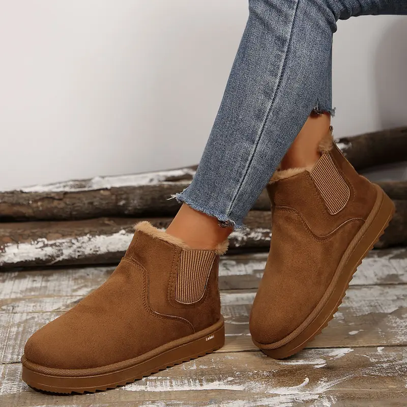 🔥 Order Today & Receive 49% OFF Comfortable Round Toe Fluffy Lined Sl