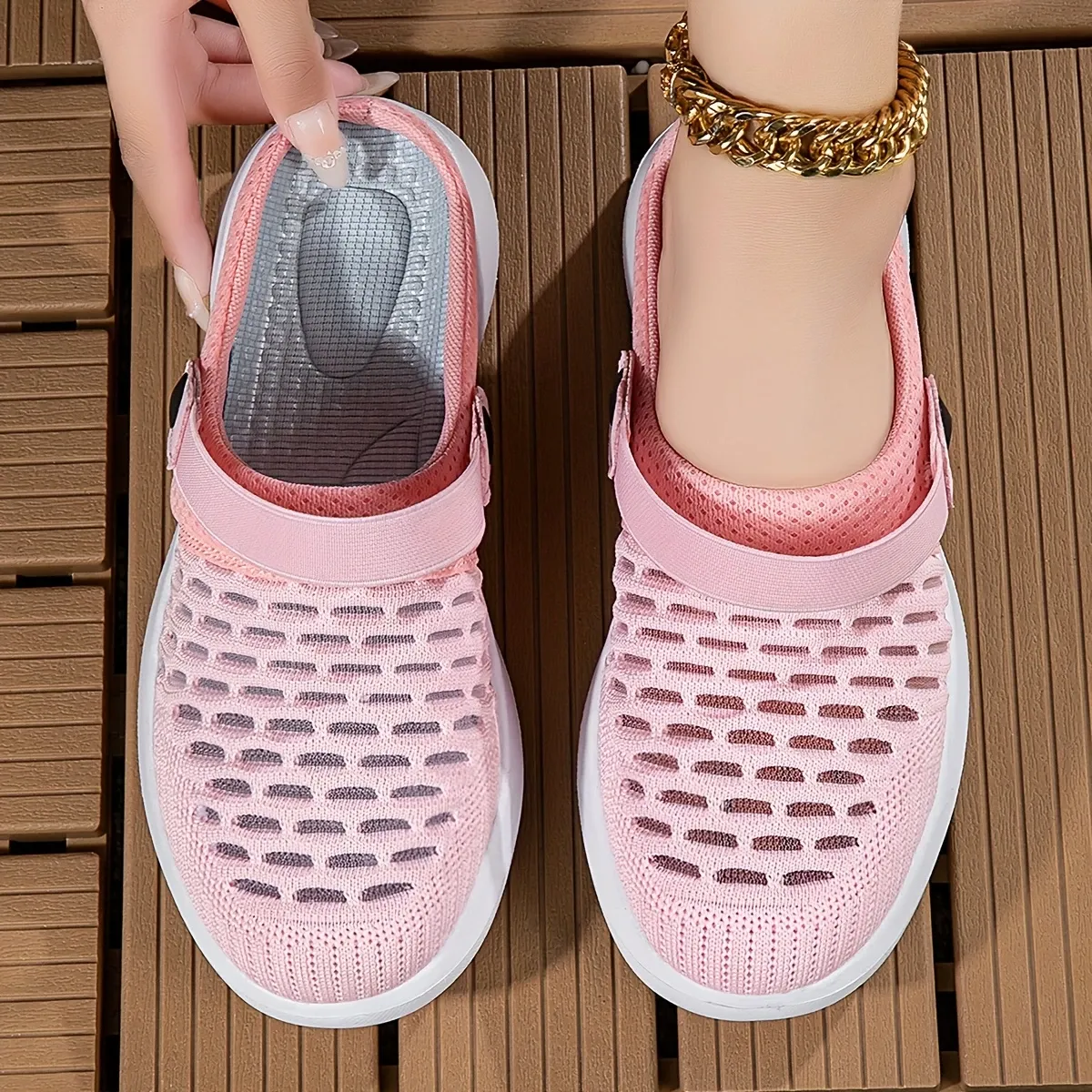 🔥Hot Sale🔥Women's Summer Breathable Knitted Slippers - Free Shipping for Two Pairs