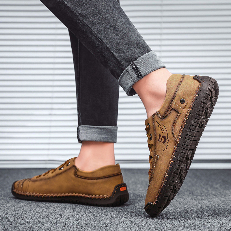 🚶‍♀️🥾48% OFF !!!⏱️Clearance!!✨Men's Lace-up Flats Outdoor Casual Shoes - Ideal for Walking and Everyday Wear