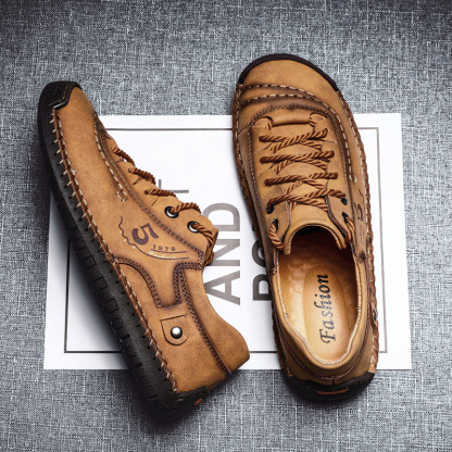 🚶‍♀️🥾48% OFF !!!⏱️Clearance!!✨Men's Lace-up Flats Outdoor Casual Shoes - Ideal for Walking and Everyday Wear