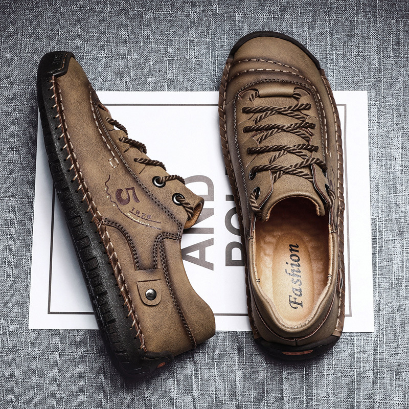 🚶‍♀️🥾48% OFF !!!⏱️Clearance!!✨Men's Lace-up Flats Outdoor Casual Shoes - Ideal for Walking and Everyday Wear