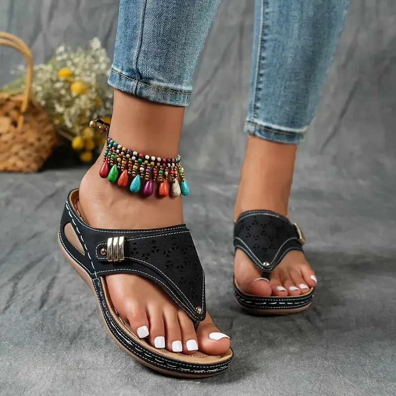 🔥Women's Arch Support Wedge Flip Flops - Buy 2 get free shipping