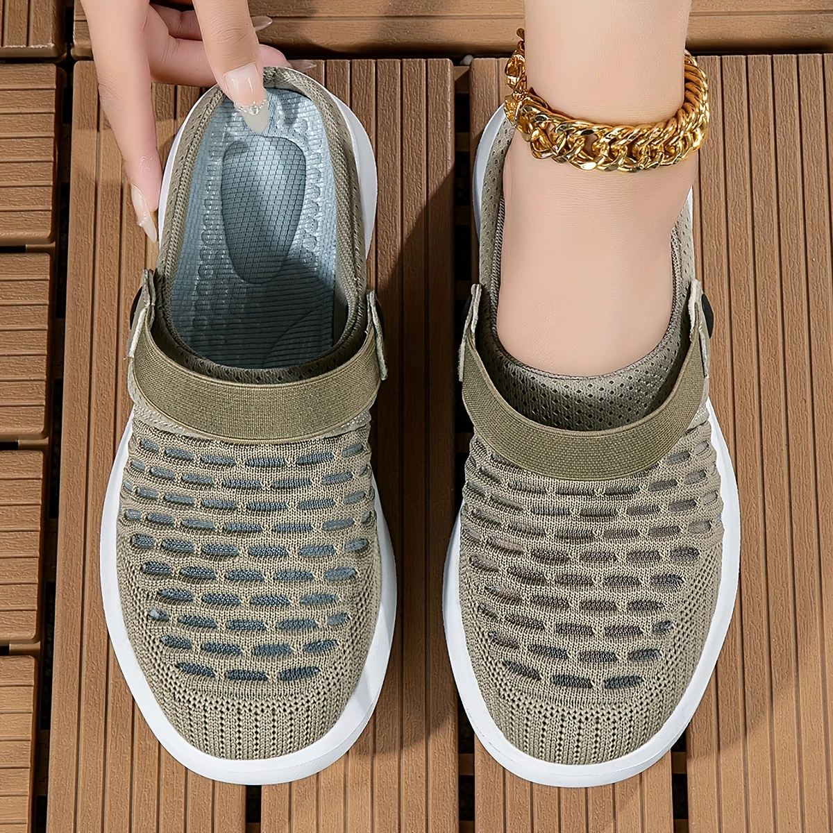 🔥Hot Sale🔥Women's Summer Breathable Knitted Slippers - Free Shipping for Two Pairs