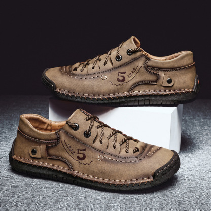 🚶‍♀️🥾48% OFF !!!⏱️Clearance!!✨Men's Lace-up Flats Outdoor Casual Shoes - Ideal for Walking and Everyday Wear