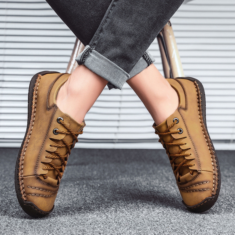 🚶‍♀️🥾48% OFF !!!⏱️Clearance!!✨Men's Lace-up Flats Outdoor Casual Shoes - Ideal for Walking and Everyday Wear