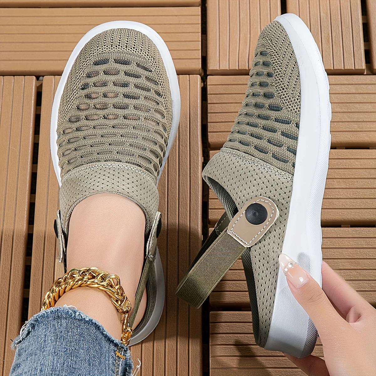 🔥Hot Sale🔥Women's Summer Breathable Knitted Slippers - Free Shipping for Two Pairs