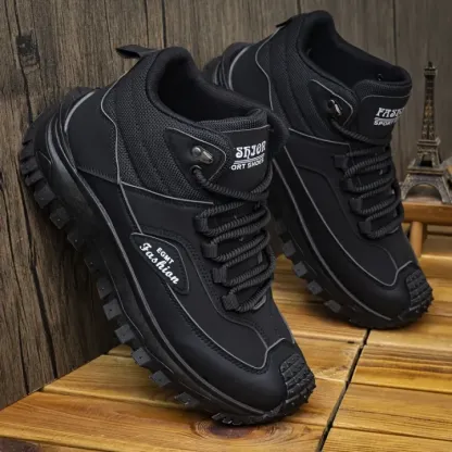 Men’s Work Hiking Boots – Waterproof, Non-Slip, Puncture and Smash Resistant, Wide Toe, Arch Support – Ideal for Daily Wear and Outdoor Adventures