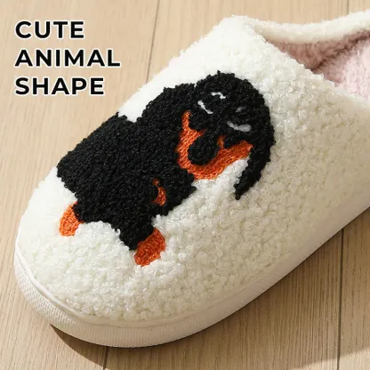 Cute non-slip cotton slippers