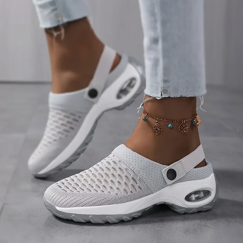 Women's orthopedic sandals with air cushion support to reduce pressure on your back and knees