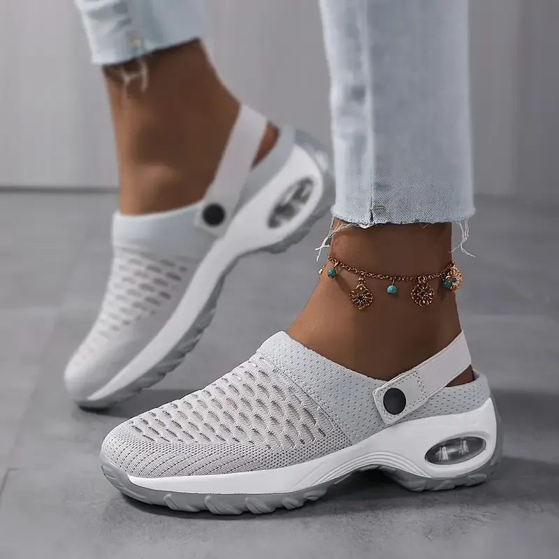 Women's orthopedic sandals with air cushion support to reduce pressure on your back and knees