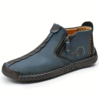 🚶‍♀️👢48% OFF !!!⏱️Clearance!!✨Men's/Women's Casual Fashion Non-slip Leather Slip-on Boots