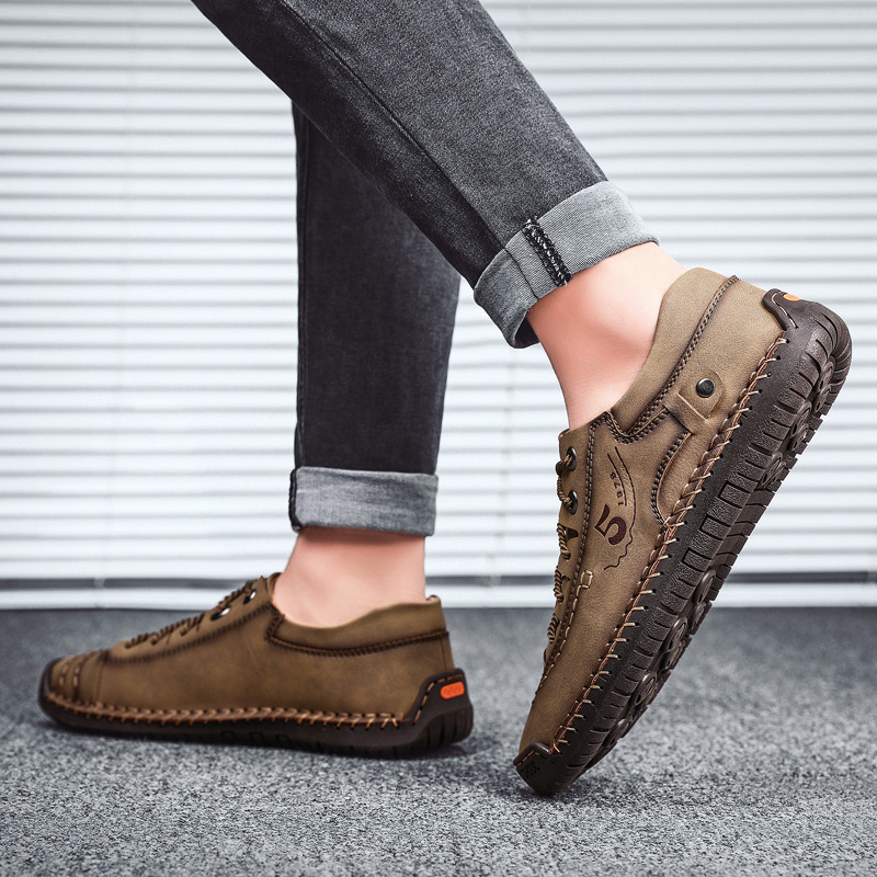 🚶‍♀️🥾48% OFF !!!⏱️Clearance!!✨Men's Lace-up Flats Outdoor Casual Shoes - Ideal for Walking and Everyday Wear