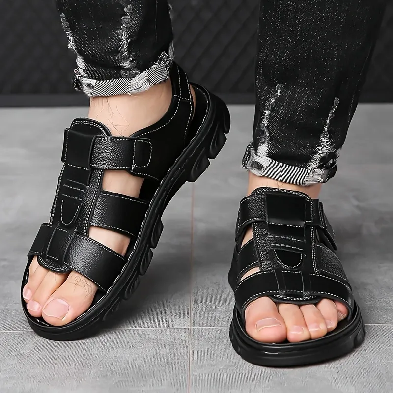 🔥High quality leather casual sandals for men 【Non-slip, foot massage】