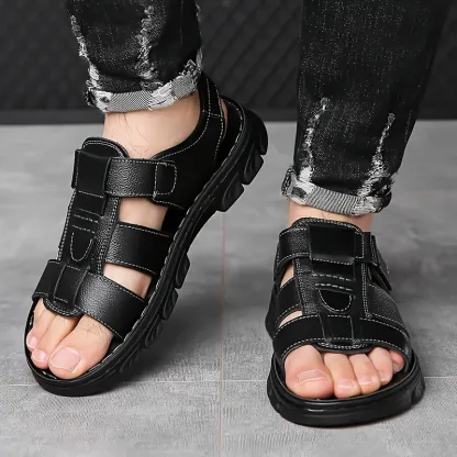 🔥High quality leather casual sandals for men 【Non-slip, foot massage】