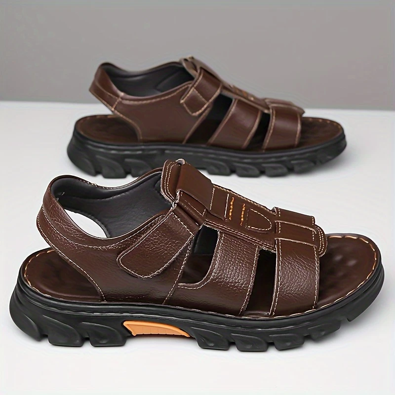 🔥High quality leather casual sandals for men 【Non-slip, foot massage】