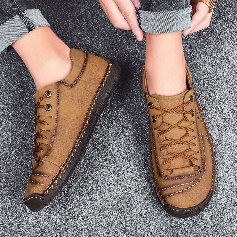 🚶‍♀️🥾48% OFF !!!⏱️Clearance!!✨Men's Lace-up Flats Outdoor Casual Shoes - Ideal for Walking and Everyday Wear