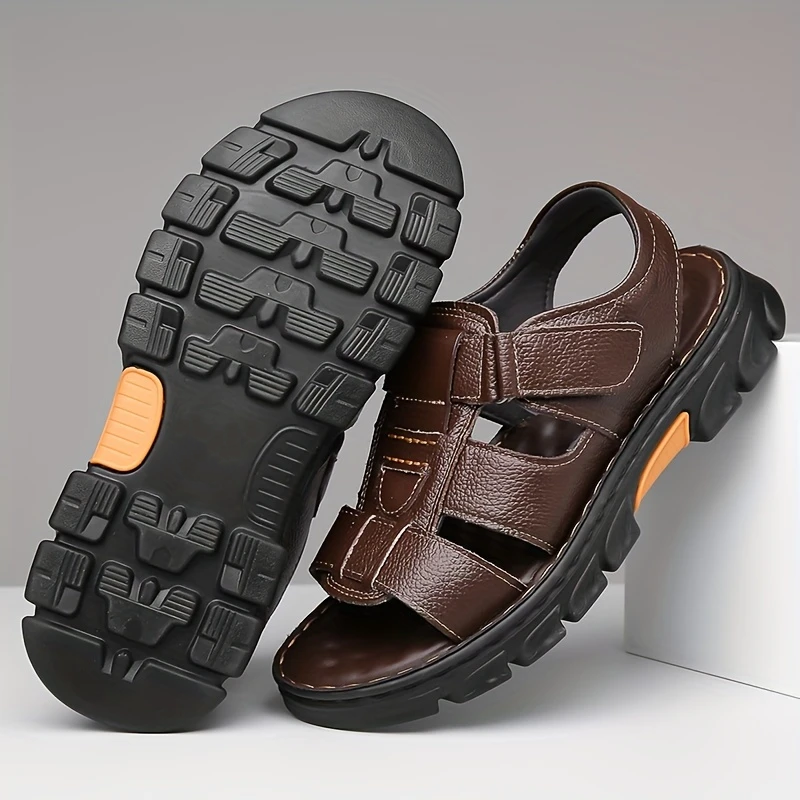 🔥High quality leather casual sandals for men 【Non-slip, foot massage】