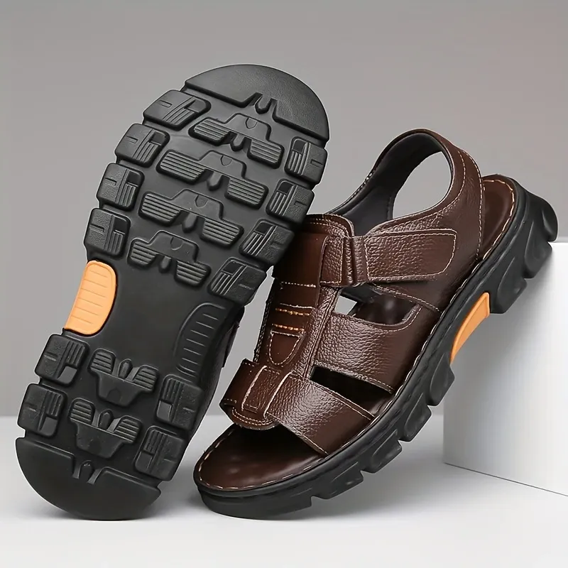 🔥High quality leather casual sandals for men 【Non-slip, foot massage】