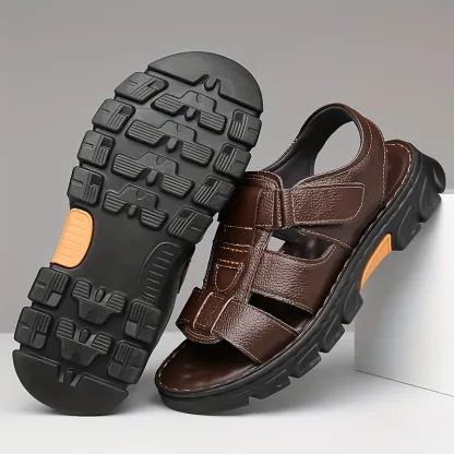 🔥High quality leather casual sandals for men 【Non-slip, foot massage】