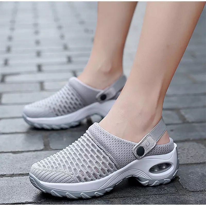 Women's orthopedic sandals with air cushion support to reduce pressure on your back and knees
