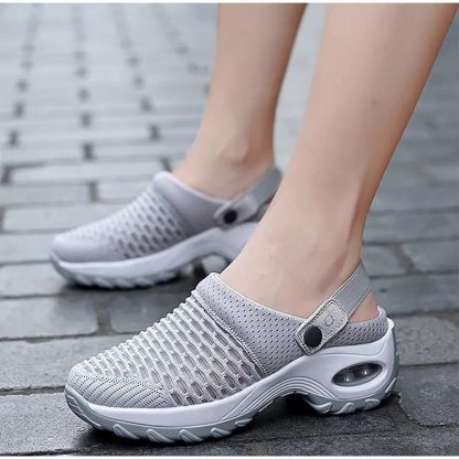 Women's orthopedic sandals with air cushion support to reduce pressure on your back and knees