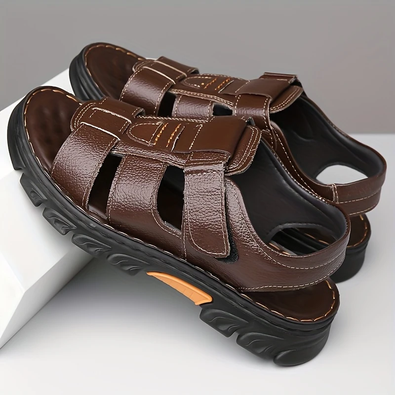 🔥High quality leather casual sandals for men 【Non-slip, foot massage】