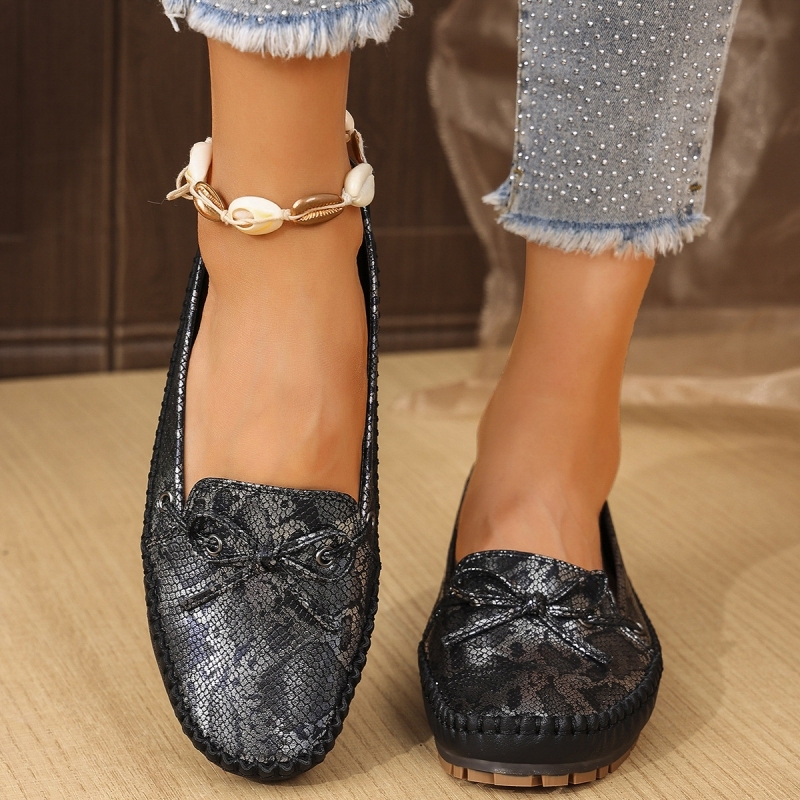 🔥Last Day Promotion 50% OFF - Women's Comfortable Soft Vintage Style Leather Flat Loafers