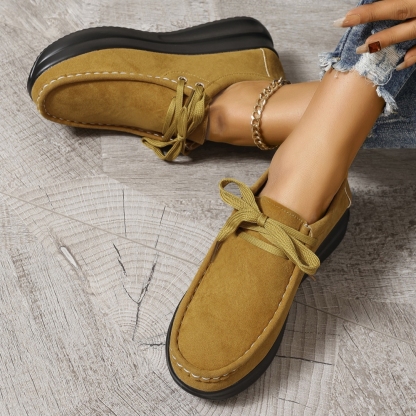 2025 new lace-up thick-soled casual shoes--Buy 2 get free shipping