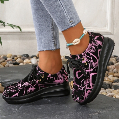 2025 new lace-up thick-soled casual shoes