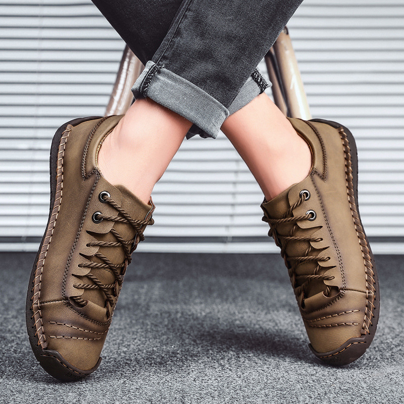 🚶‍♀️🥾48% OFF !!!⏱️Clearance!!✨Men's Lace-up Flats Outdoor Casual Shoes - Ideal for Walking and Everyday Wear