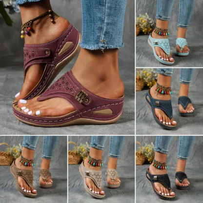 🔥Women's Arch Support Wedge Flip Flops - Buy 2 get free shipping