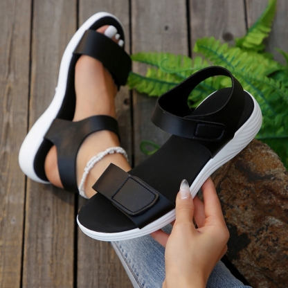 🔥New summer fashion versatile Velcro flat casual sandals - Buy 2 get free shipping
