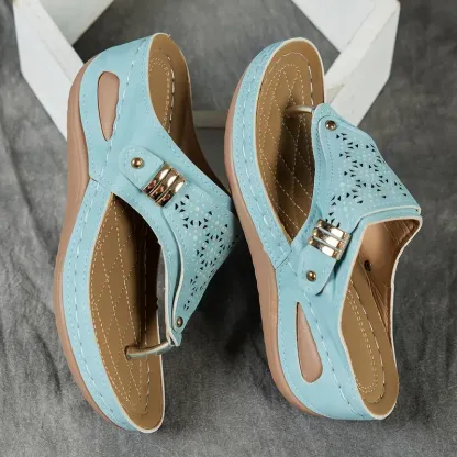 🔥Women's Arch Support Wedge Flip Flops - Buy 2 get free shipping