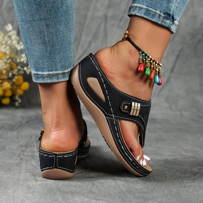 🔥Women's Arch Support Wedge Flip Flops - Buy 2 get free shipping