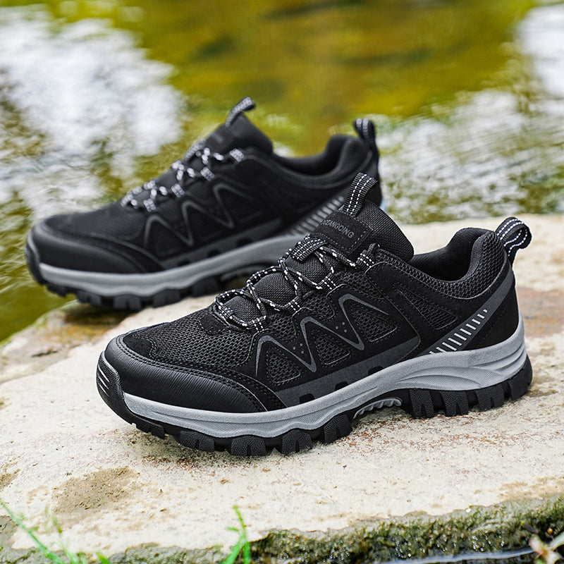 Men’s Athletic Work Shoes – Arch Support, Wide Toe Box, Breathable, Lightweight, Non-Slip, Built for Hiking & Outdoor Use