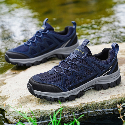 Men’s Athletic Work Shoes – Arch Support, Wide Toe Box, Breathable, Lightweight, Non-Slip, Built for Hiking & Outdoor Use