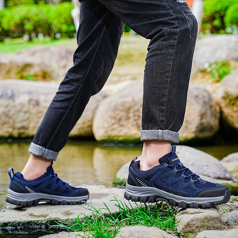 Men’s Athletic Work Shoes – Arch Support, Wide Toe Box, Breathable, Lightweight, Non-Slip, Built for Hiking & Outdoor Use