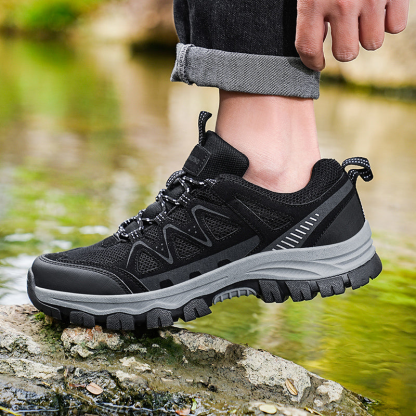 Men’s Athletic Work Shoes – Arch Support, Wide Toe Box, Breathable, Lightweight, Non-Slip, Built for Hiking & Outdoor Use