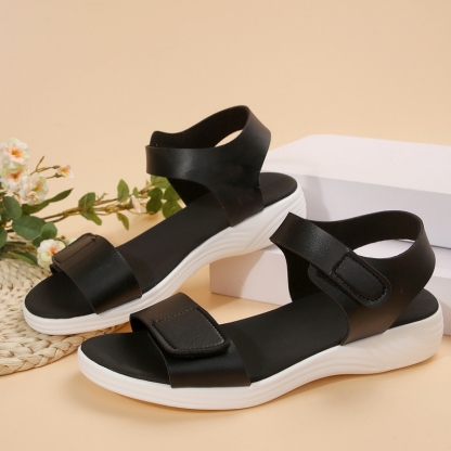 🔥New summer fashion versatile Velcro flat casual sandals - Buy 2 get free shipping