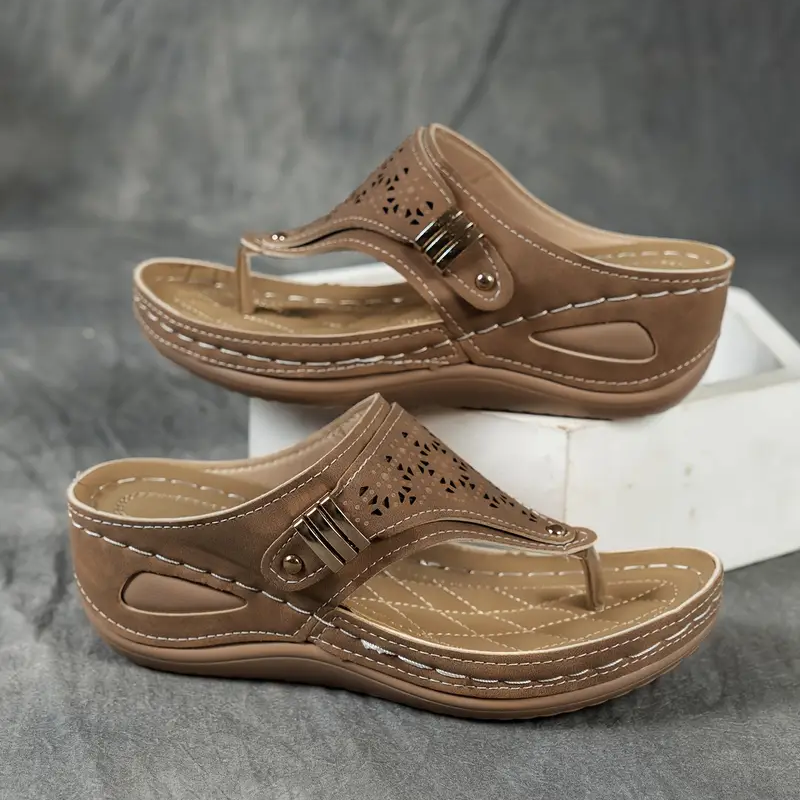 🔥Women's Arch Support Wedge Flip Flops - Buy 2 get free shipping