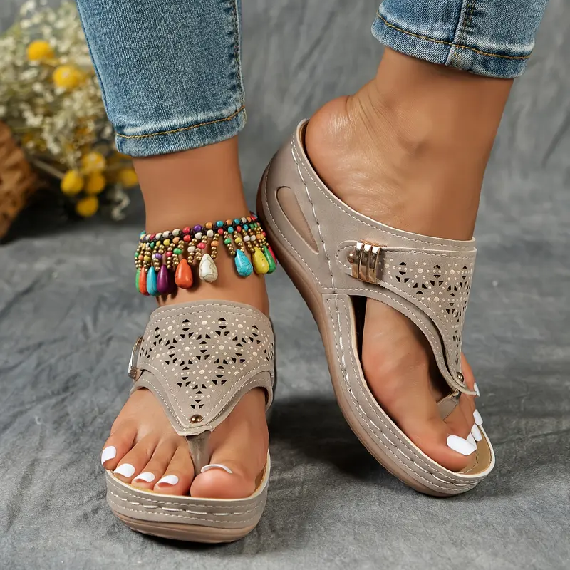 🔥Women's Arch Support Wedge Flip Flops - Buy 2 get free shipping