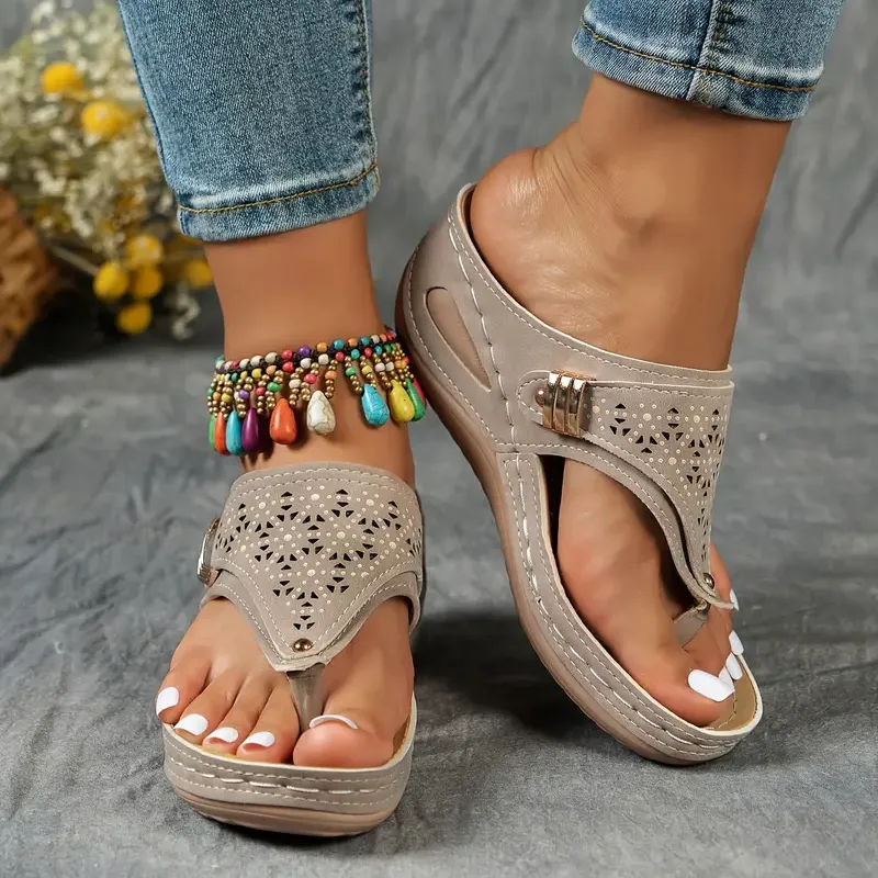 🔥Women's Arch Support Wedge Flip Flops - Buy 2 get free shipping