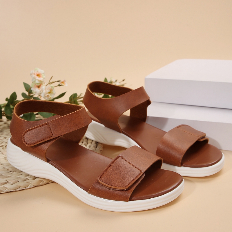 🔥New summer fashion versatile Velcro flat casual sandals - Buy 2 get free shipping