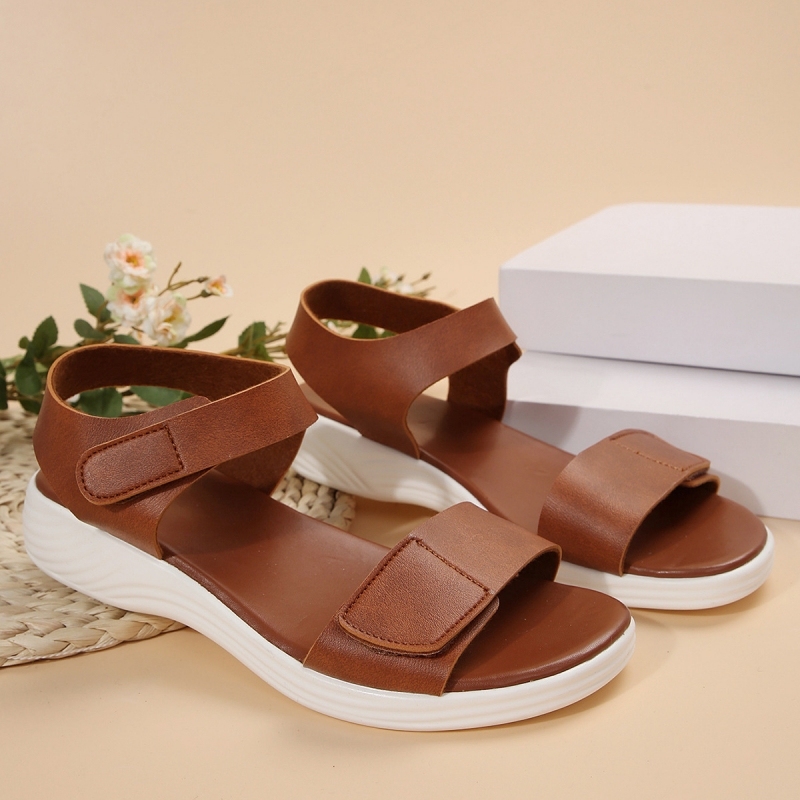 🔥New summer fashion versatile Velcro flat casual sandals - Buy 2 get free shipping