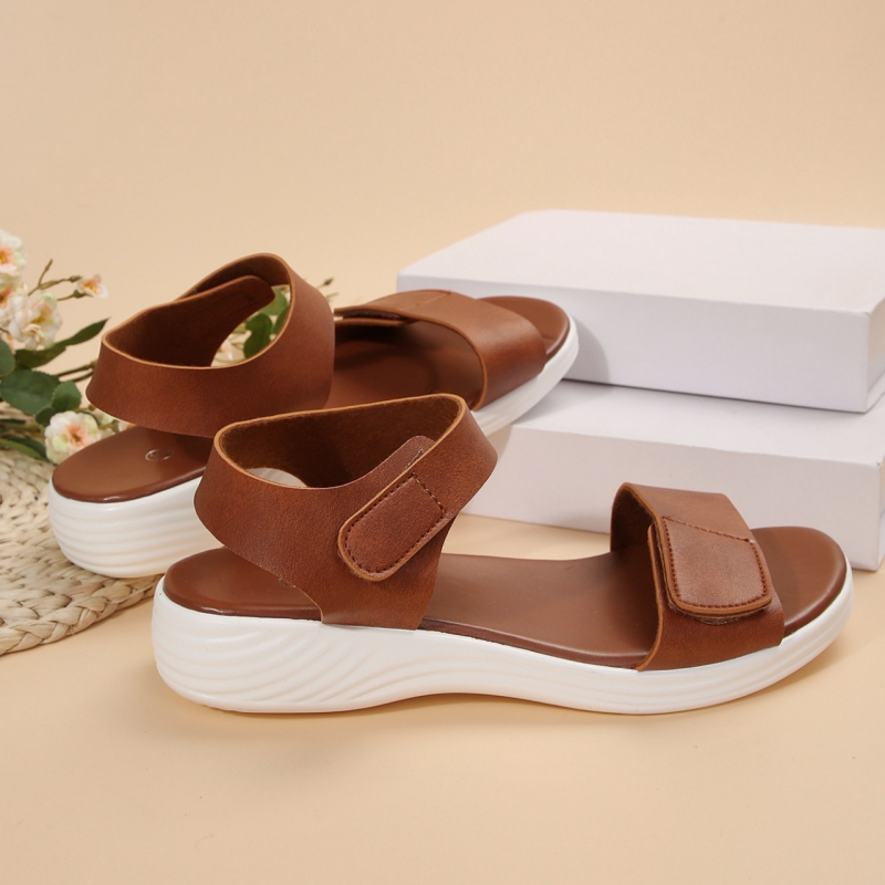 🔥New summer fashion versatile Velcro flat casual sandals - Buy 2 get free shipping