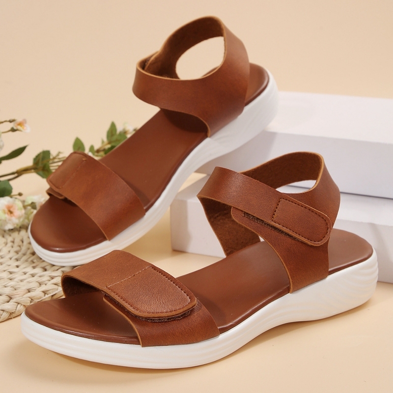 🔥New summer fashion versatile Velcro flat casual sandals - Buy 2 get free shipping