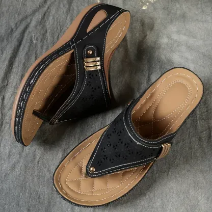 🔥Women's Arch Support Wedge Flip Flops - Buy 2 get free shipping