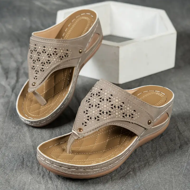 🔥Women's Arch Support Wedge Flip Flops - Buy 2 get free shipping