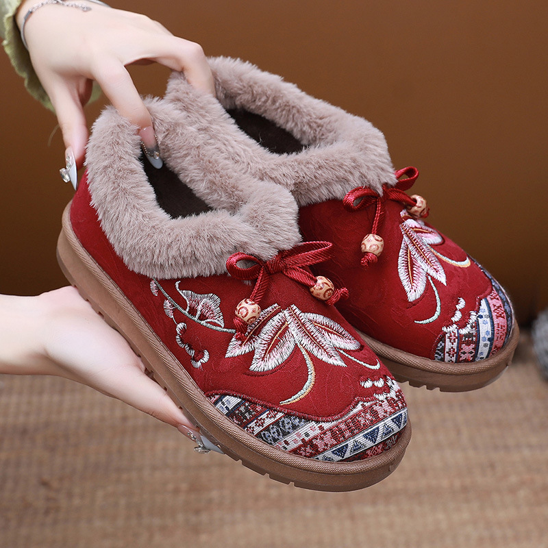 Women's warm and comfortable non-slip cotton shoes